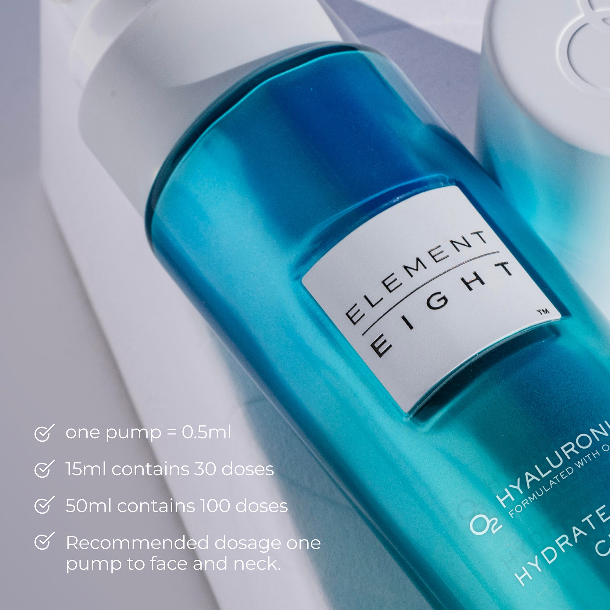 Element Eight O2 Eight Active Routine Box O2 Hyaluronic Acid Serum – Hydrates, Plumps & Nourishes – Element Eight